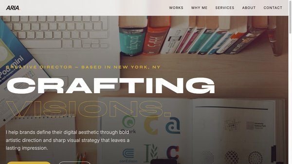 Aria Lumina: A High-End Portfolio for Creative Directors and Digital Artists